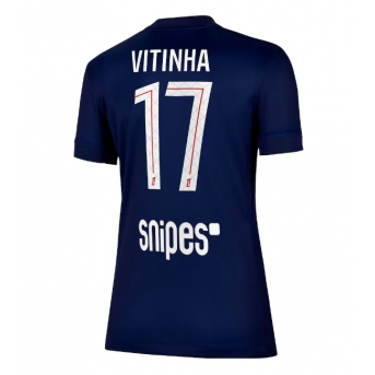 Billige Fotballdrakt Paris Saint-Germain Vitinha #17 Replika Hjemmedrakt Dame 2025-26 Kortermet